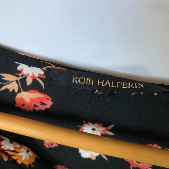 Kobi Halperin Marlena Floral-Print Silk Blouse XS - Picture 5 of 6